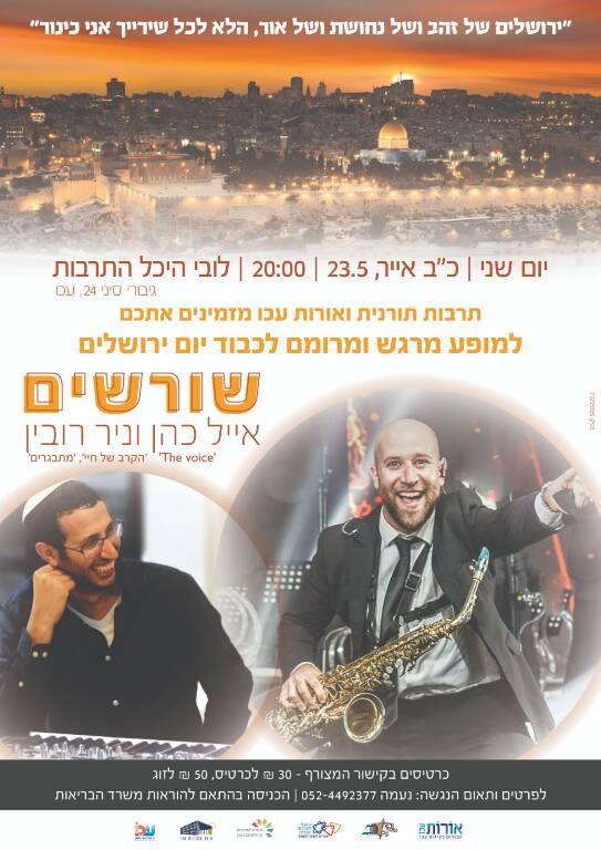 תמונת מופע: שורשים-אייל כהן וניר רובין